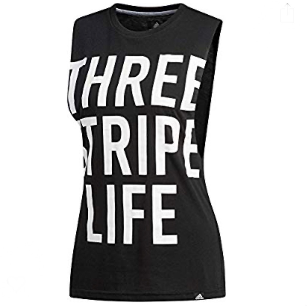 🖤Adidas Three Stripe Life Muscle Tee🖤